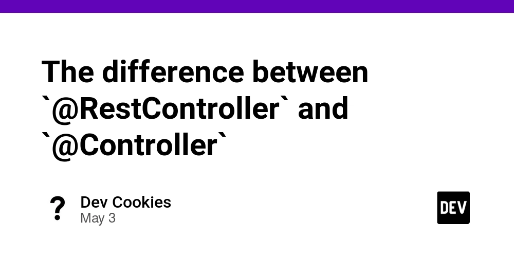 The difference between `@RestController` and `@Controller`