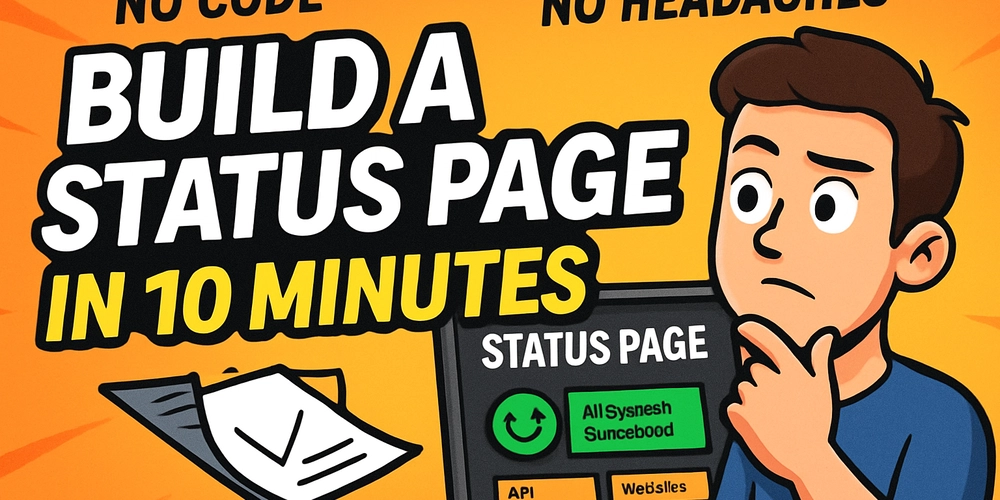 How to Build a Public Status Page in 10 Minutes (No Code, No Headaches)
