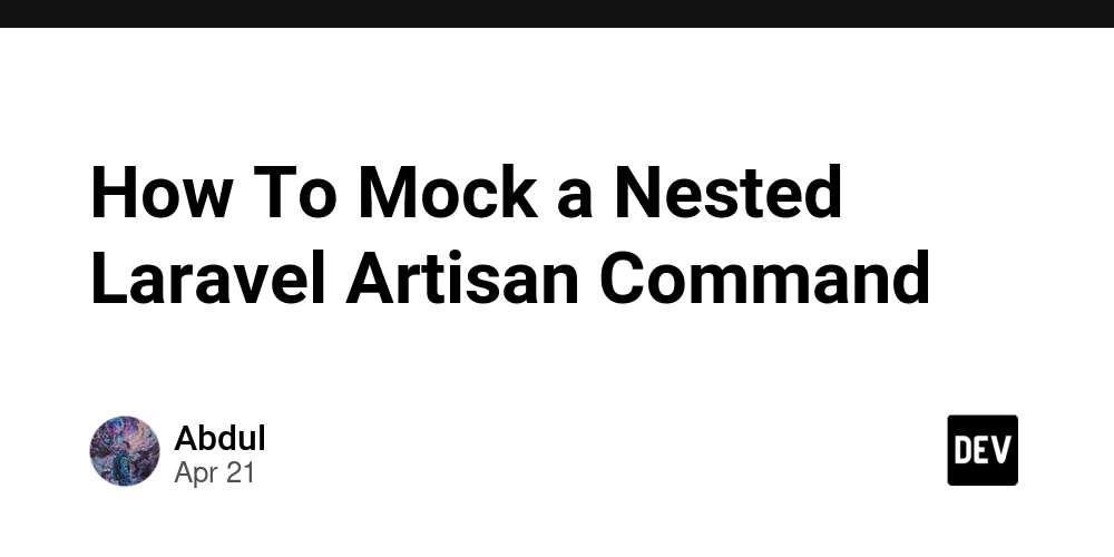 How To Mock a Nested Laravel Artisan Command