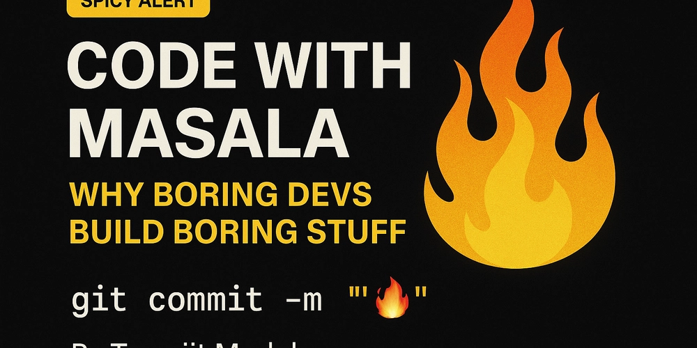 Code With Masala: Why Boring Devs Build Boring Stuff