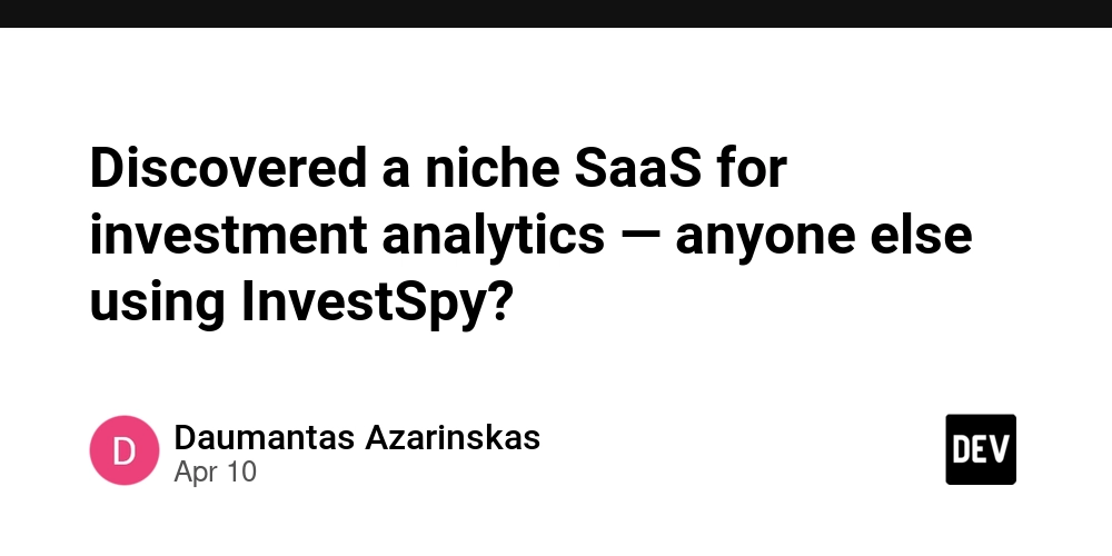 Discovered a niche SaaS for investment analytics — anyone else using InvestSpy?