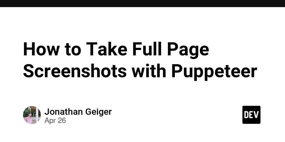 How to Take Full Page Screenshots with Puppeteer
