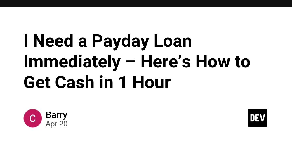 I Need a Payday Loan Immediately – Here’s How to Get Cash in 1 Hour