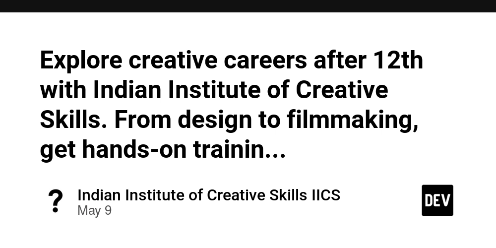 Explore creative careers after 12th with Indian Institute of Creative Skills. From design to filmmaking, get hands-on training, expert mentorship & real-world experience to turn your passion into a profession. Learn more: https://www.iicsindia.org/
