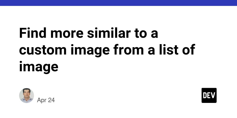 Find more similar to a custom image from a list of image