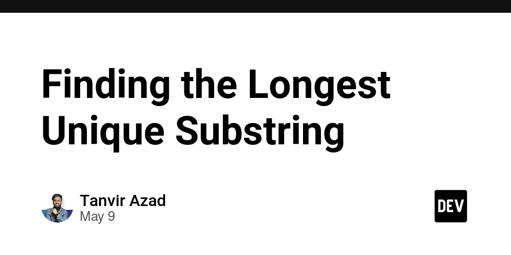 Finding the Longest Unique Substring