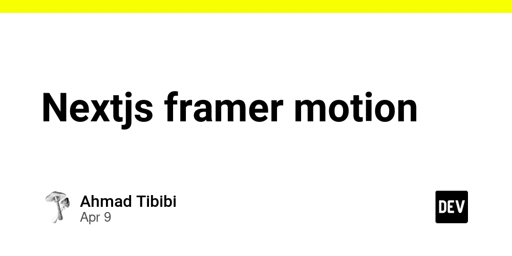 Nextjs framer motion