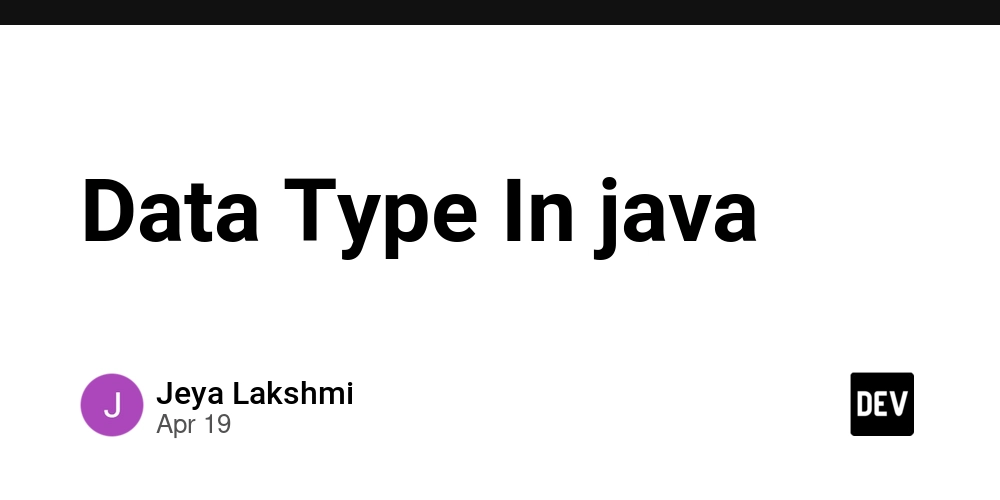 Data Type In java