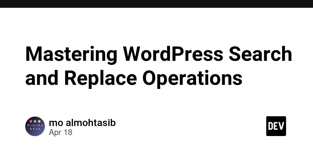 Mastering WordPress Search and Replace Operations