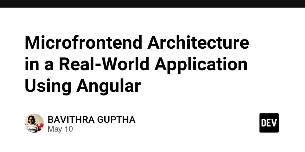 Microfrontend Architecture in a Real-World Application Using Angular