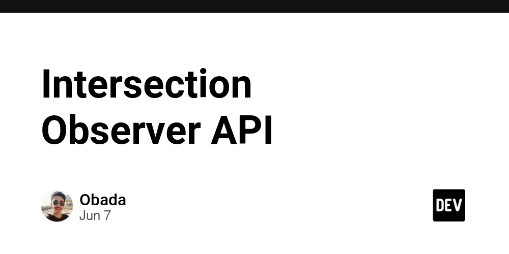 Intersection Observer API