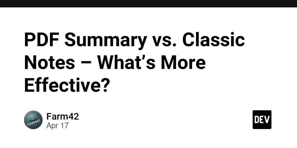 PDF Summary vs. Classic Notes – What’s More Effective?