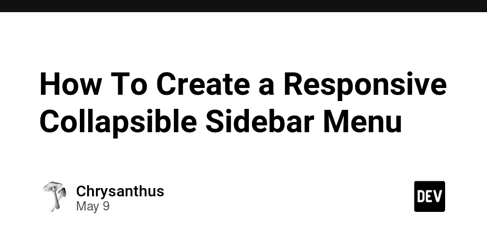 How To Create a Responsive Collapsible Sidebar Menu