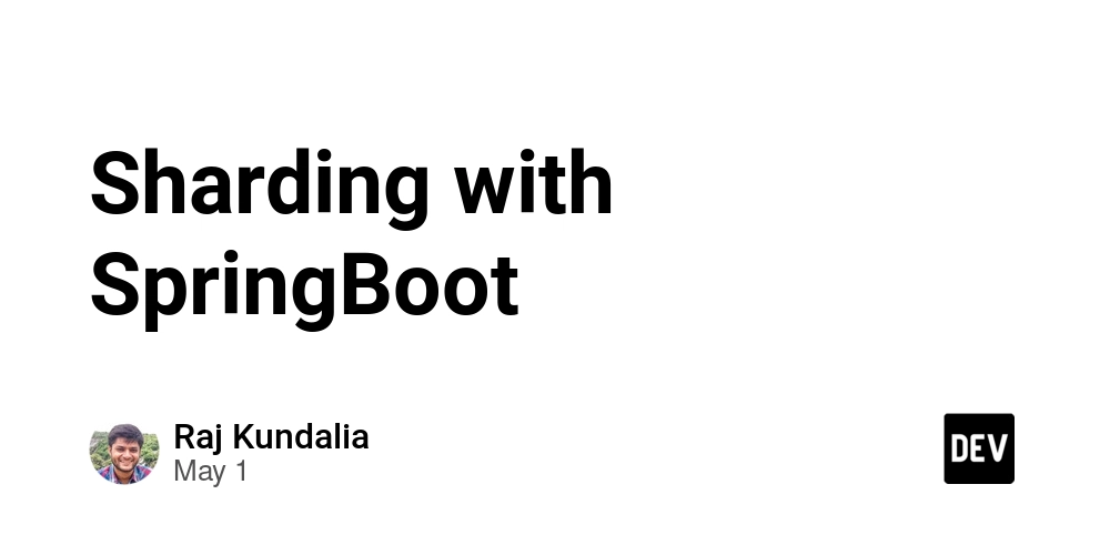 Sharding with SpringBoot