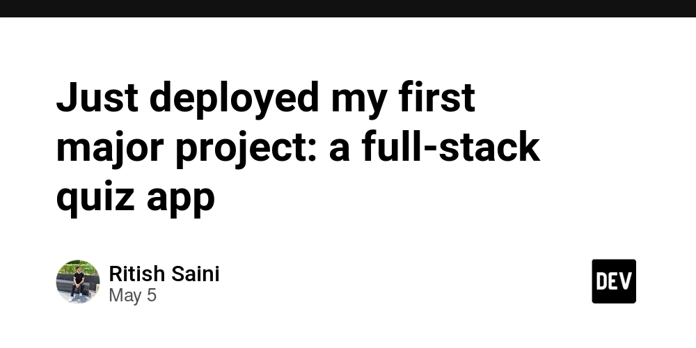 Just deployed my first major project: a full-stack quiz app