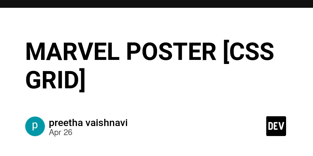 MARVEL POSTER [CSS GRID]