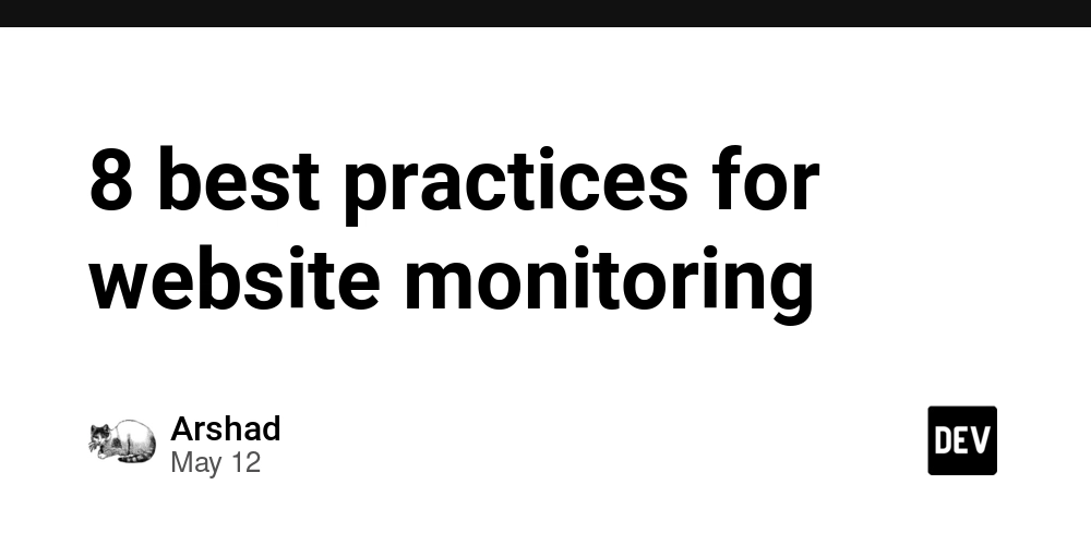 8 best practices for website monitoring