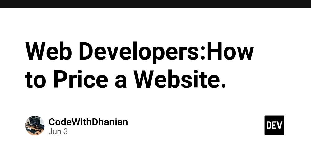 Web Developers:How to Price a Website.