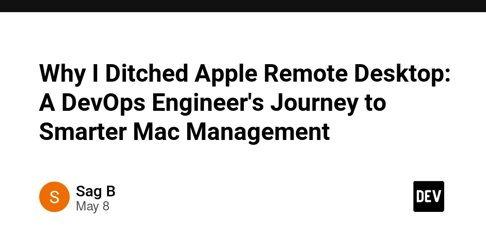Why I Ditched Apple Remote Desktop: A DevOps Engineer's Journey to Smarter Mac Management