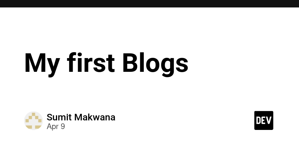My first Blogs