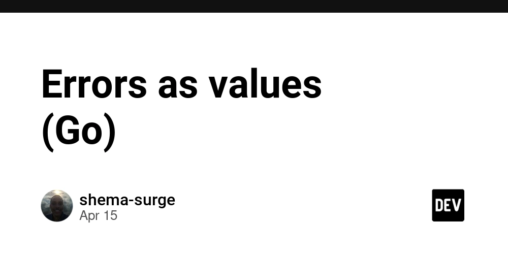 Errors as values (Go)