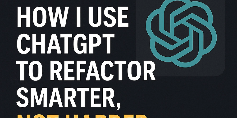 How I Use ChatGPT to Refactor Smarter, Not Harder