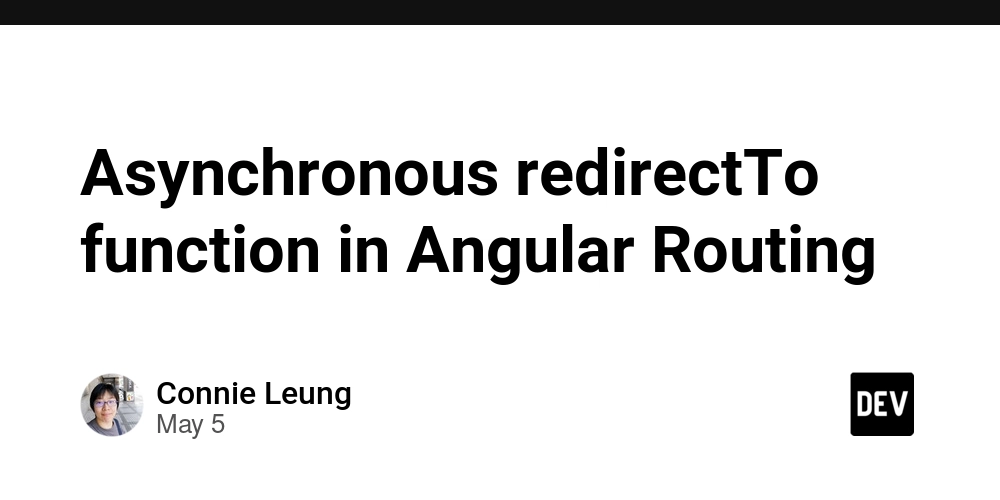 Asynchronous redirectTo function in Angular Routing