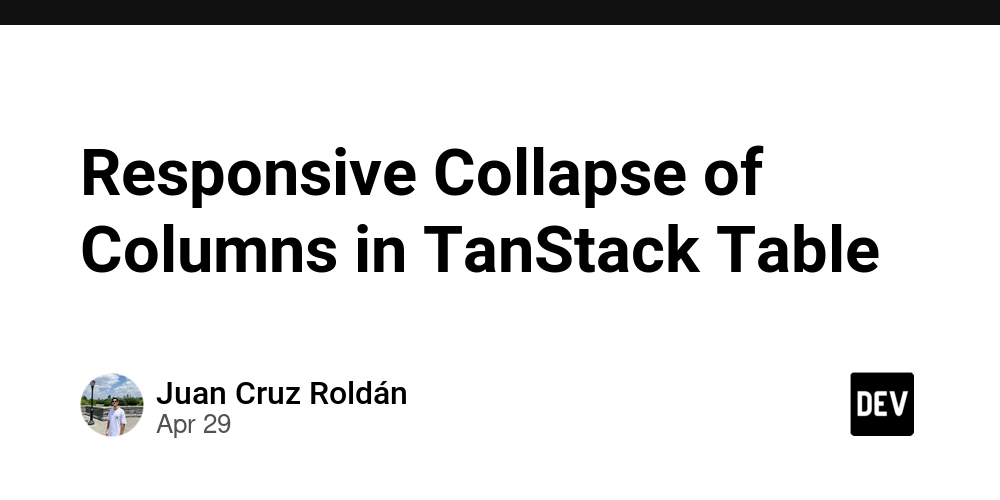 Responsive Collapse of Columns in TanStack Table