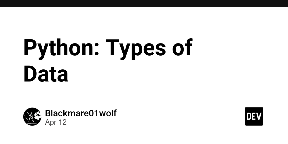 Python: Types of Data