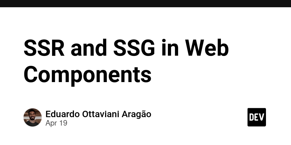 SSR and SSG in Web Components