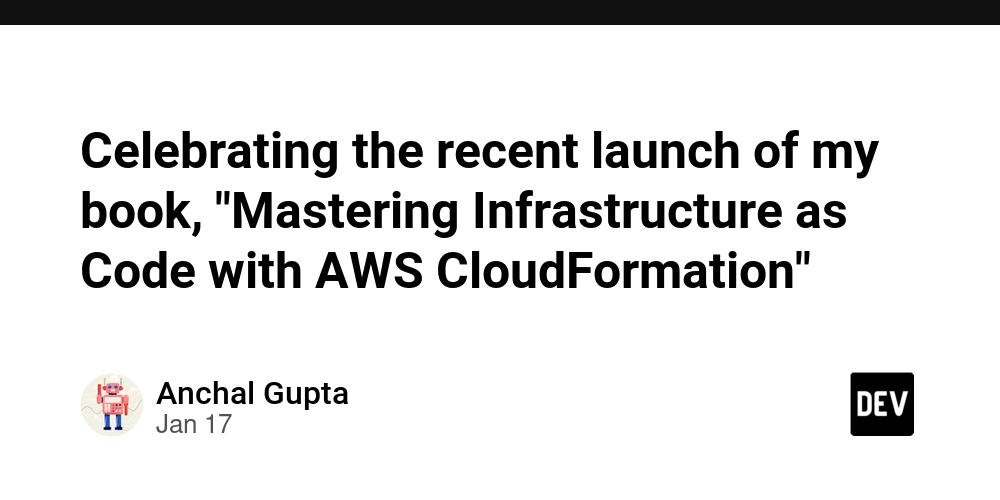 Celebrating the recent launch of my book, "Mastering Infrastructure as Code with AWS CloudFormation"