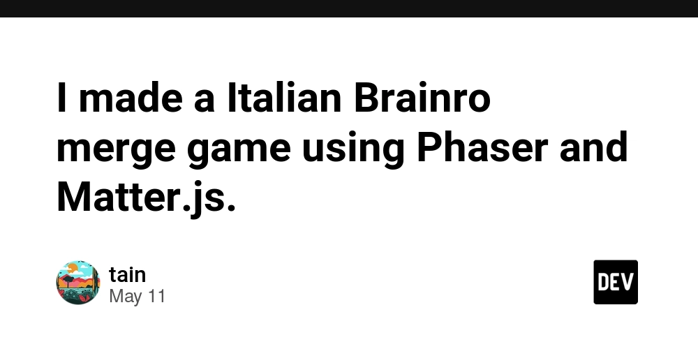 I made a Italian Brainro merge game using Phaser and Matter.js.