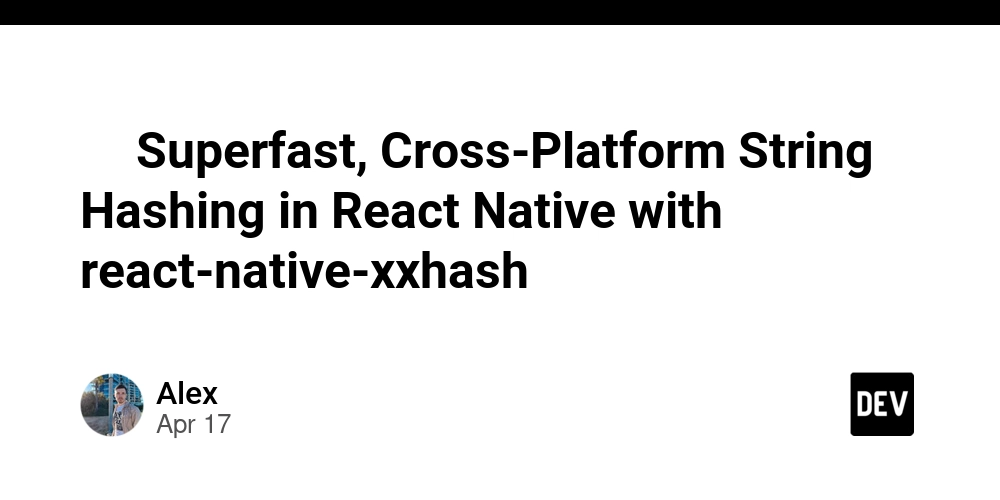 ⚡️ Superfast, Cross-Platform String Hashing in React Native with react-native-xxhash