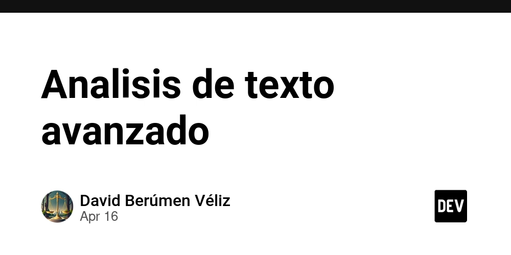 Analisis de texto avanzado