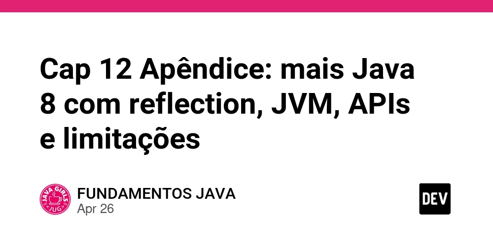 Cap 12 Apêndice: mais Java 8 com reflection, JVM, APIs e limitações