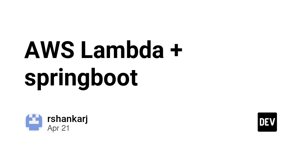 AWS Lambda + springboot