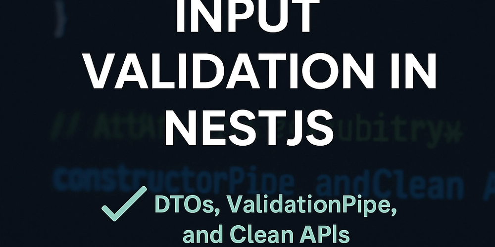 Input Data Validation in NestJS