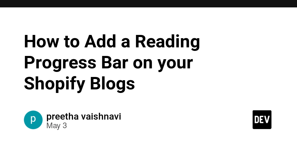 How to Add a Reading Progress Bar on your Shopify Blogs
