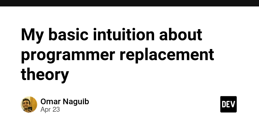My basic intuition about programmer replacement theory