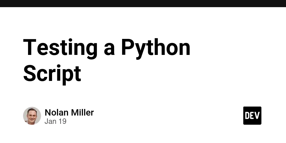 Testing a Python Script