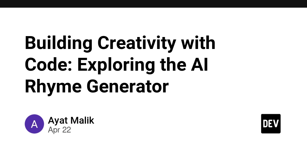 Building Creativity with Code: Exploring the AI Rhyme Generator