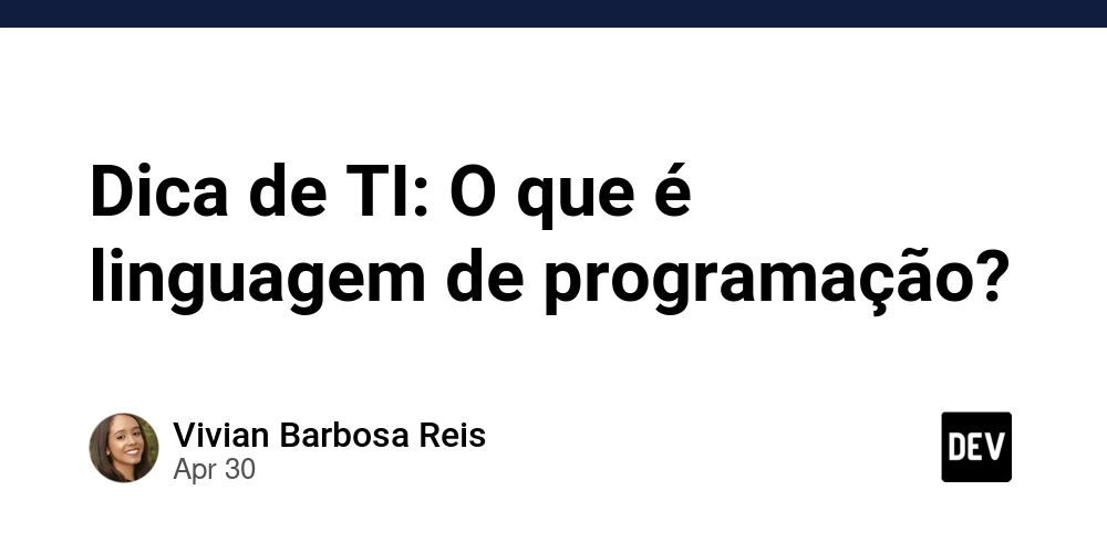 Dica de TI: O que é linguagem de programação?