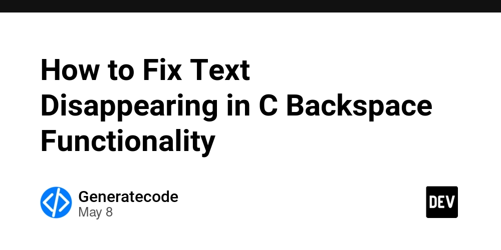 How to Fix Text Disappearing in C Backspace Functionality