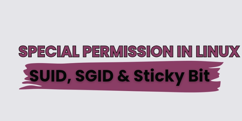 Special Permissions in Linux (SUID, SGID & Sticky Bit)