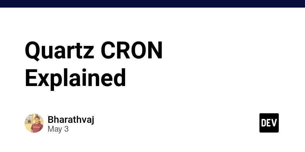 Quartz CRON Explained