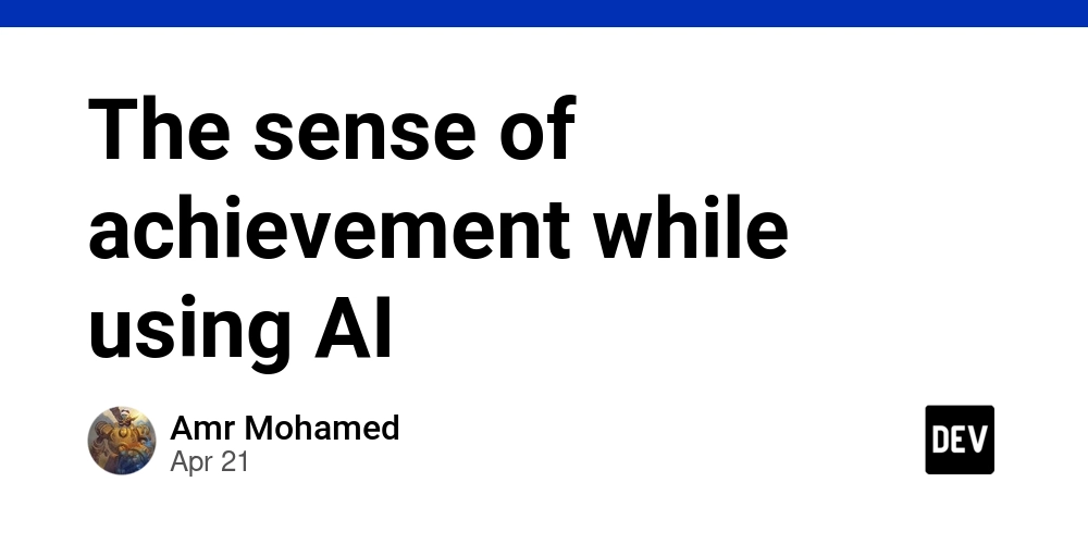 The sense of achievement while using AI