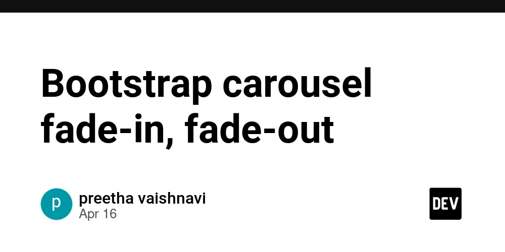 Bootstrap carousel fade-in, fade-out