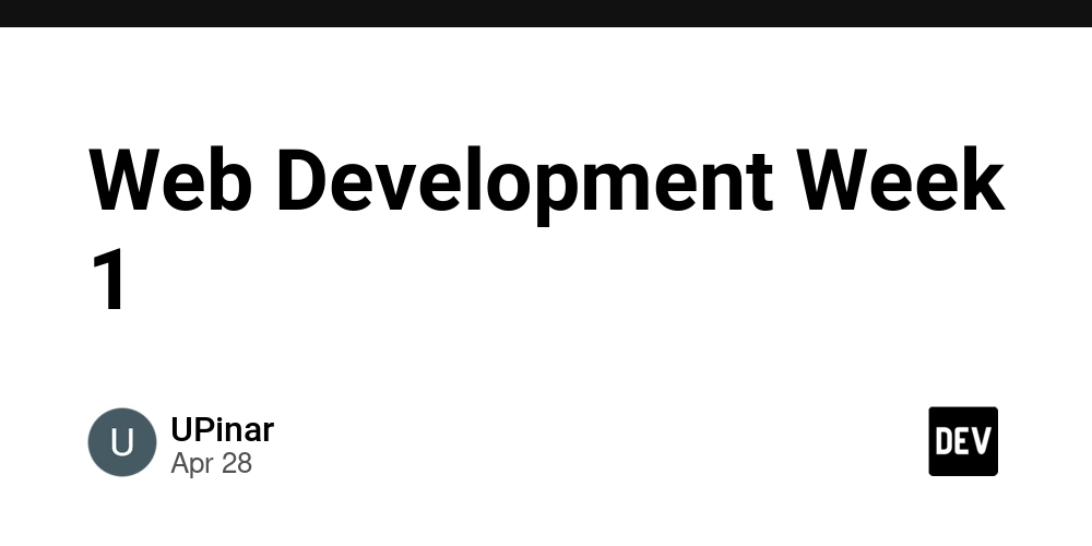 Web Development Week 1