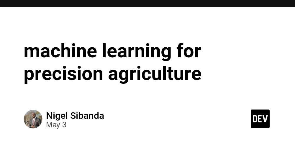 machine learning for precision agriculture