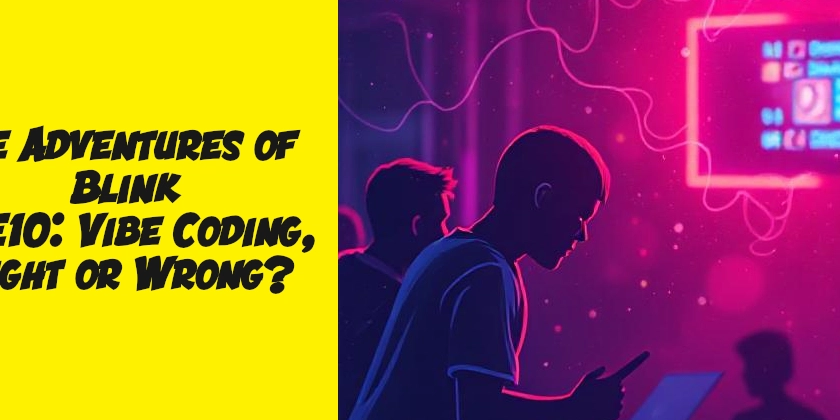 The Adventures of Blink S3e10: Vibe Coding, Right or Wrong?